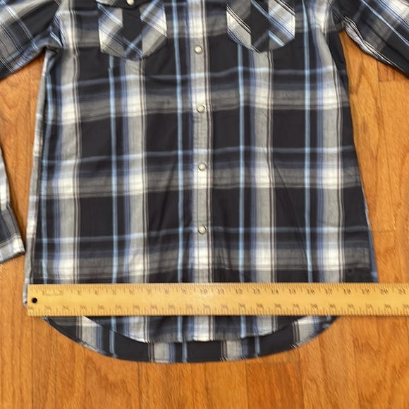 American Eagle Outfitters Vintage Fit Snap Down Shirt Long Sleeve NWT Medium - Picture 10 of 11